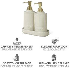 Кремава керамична стойка за перилни препарати Heidi – Wenko