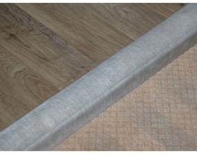 Светлосиво тапицирано двойно легло с решетка и място за съхранение 180x200 cm Jade - Bobochic Paris