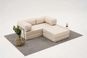 Ъглов диван Comfort Mini, цвят Кремав