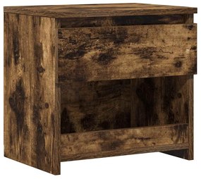 815129 vidaXL Нощно шкафче, опушен дъб, 40x30x39 см, инженерно дърво