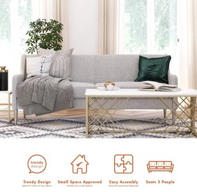 Сив диван 190,5 см Virginia - CosmoLiving by Cosmopolitan