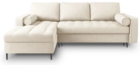 Светлобежов разтегателен диван Santo, ляв ъгъл - Milo Casa