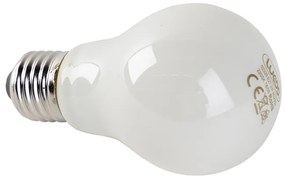 Комплект от 5 броя LED крушки с пламък E27, опалово стъкло, 3W, 250lm, 2200K