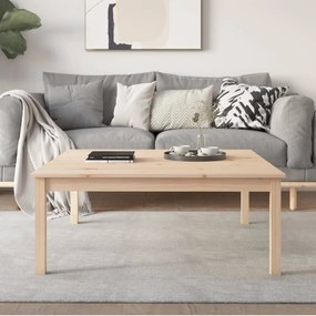 814289 vidaXL Кафе маса, 100x100x40 см, борово дърво масив