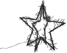 Коледна звезда черна звезда, включително LED IP44 - Brilli