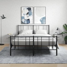 829865 vidaXL Нощни шкафчета за стенен монтаж, 2 бр, сив сонома, 35x35x20 см