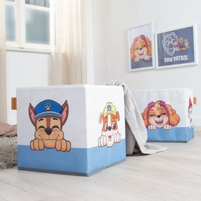Текстилни детски органайзери за играчки в комплект 2 бр. 27x27x27 cm Paw Patrol – Roba