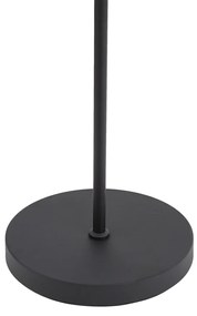 Модерна подова лампа черна вкл. LED 3-степенно димируема акумулаторна - Statler