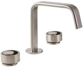 Смесител за мивка 3 отвора с кран Clic Clac Halo Vicario-Inox