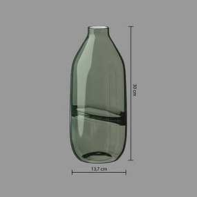 Ваза atmosphera Line, 30cm, Стъкло, Сив