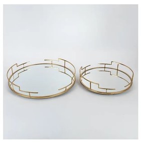 К-кт 2x Декоративен поднос Ø 39/30,5 см