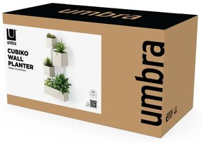 Пластмасови стенни/висящи кашпи в комплект от4 бр. за билки Cubiko – Umbra