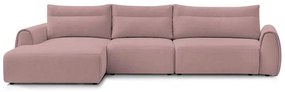 Светлорозов ъглов диван Aden – Bobochic Paris