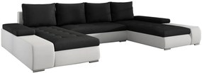 Ъгъл диван Norma-White - Black