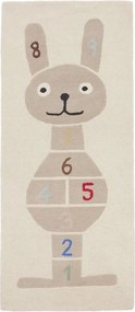 Ръчно изработено детско килимче за игра със смес от вълна 75x180 cm Rabbit Hopscotch – OYOY Mini