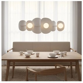 Полилей на кабел ELEMENTI 6xG9/8W/230V бял