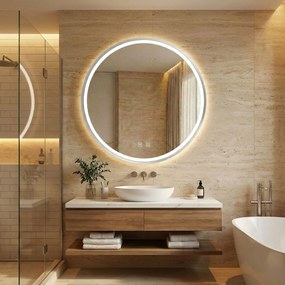 Огледало LED 60cm MMJ BRUSH SILVER