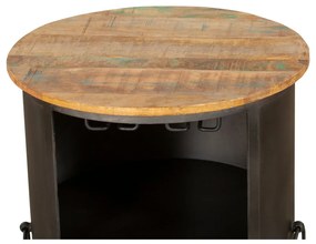 Черен метален шкаф за вино за 9 броя бутилки, 60x85 cm Luni – Interia Home &amp; Living