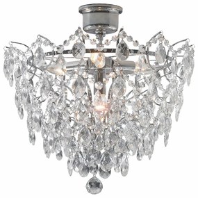 Таванна лампа в сребристо Luxy, ø 48 cm Rosendal - Markslöjd
