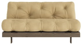 Разтегателен диван в бежово и горчица 160 cm Roots - Karup Design