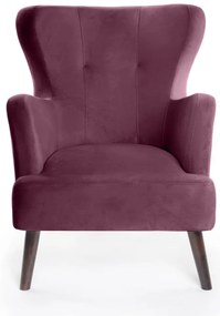 Лилаво кадифено кресло Noemye – Bonami Selection