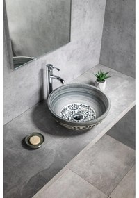 Синя керамична кръгла мивка ø 41 cm Priori – Sapho