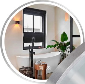 Огледало LED 50cm MMJ BRUSH SILVER