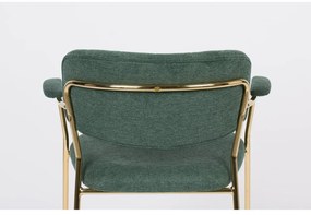 Тъмнозелени трапезни столове в комплект от 2 Jolien - White Label