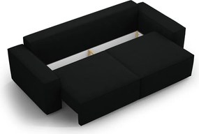 Черен разтегателен диван от букле 247 cm Jodie – Micadoni Home