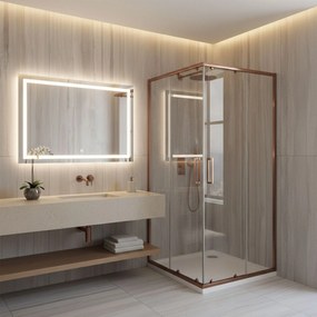 Душ кабина Rea Punto 90x90 Brush Copper