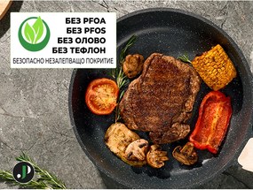 Разопакован: Комплект тенджери и тигани Just Perfecto JL-722, 21 ч, Отливка, Мраморно покритие, Индукция, Съд за готвене на пара, Аксесоари, Черен