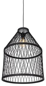 Интелигентен външен висящ аплик черен ратан 3-светлина с LED - Calamus