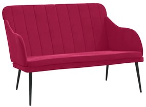 351468 vidaXL Пейка, виненочервена, 110x76x80 см, кадифе