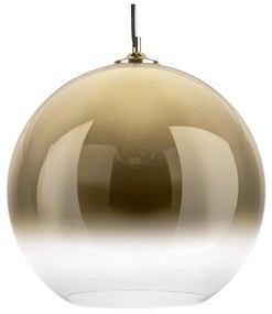Стъклена висяща лампа в златист цвят, ø 40 cm Bubble - Leitmotiv
