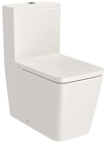 Тоалетна чиния за моноблок, Roca, A342536650 SQUARE, порцелан, бежов, 79.4x37.5x64.5см