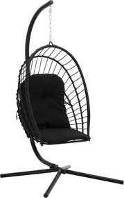 Висящ фотьойл Fold-черен