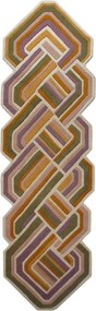 Ръчно изработена вълнена пътека 80x300 cm Lattice Shaped – Flair Rugs