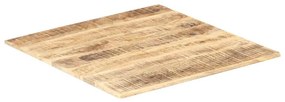 286019 vidaXL Плот за маса, мангово дърво масив, 15-16 мм, 80x80 cм