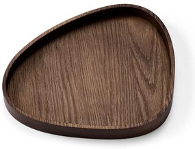 Кафява декоративна дървена кутия за съхранение 26x23x3 cm Curve L – LIND DNA