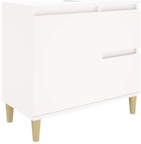 819820 vidaXL Шкаф за баня, бял, 65x33x60 см, инженерно дърво