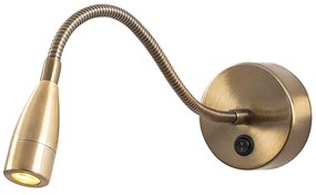 LED стенна лампа в златисто Reading – Opviq lights