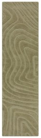 Каки ръчно изработена вълнена пътека 60x230 cm Mesmerise Sage – Flair Rugs
