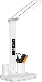 LED димируема зареждаема настолна лампа NOBLITE P LED/5W/5V 3000/4000/6000K 2200 mAh бяла