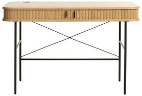 Работна маса от дъб 60x120 cm Nola - Unique Furniture