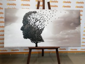 Картина на платно – Дърво във формата на лице