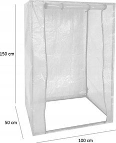 Мини градински политунел 100 x 50 x 150 см - политунел за разсад