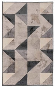 Сивo-бежов килим със смес от памук 68x110 cm Graphic – douceur d'intérieur