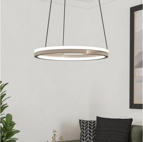 Eglo 901824 - Димируем LED полилей на кабел MEZZOMONTE 2xLED/20W/230V бежов + дистанционно управление