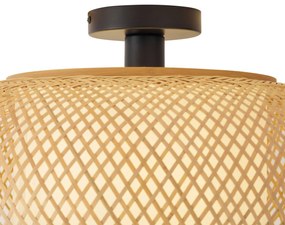 Japandi таванна лампа бамбук с бял интериор - Liva