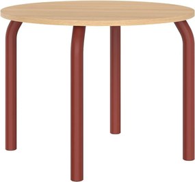 Кръгла трапезна маса с дъбов плот ø 100 cm Meko – noo.ma